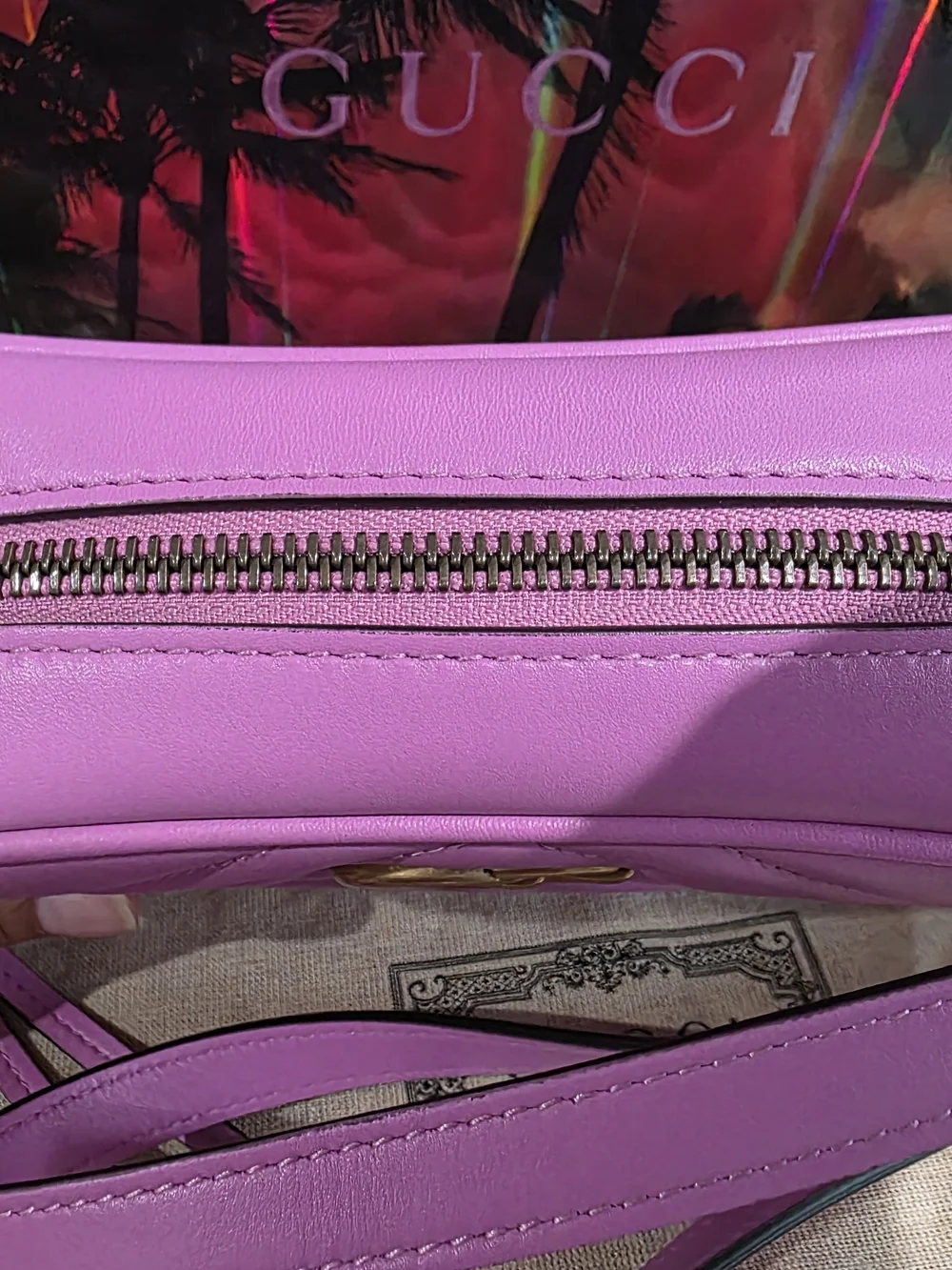 NEW Gucci Pink GG Marmont Quilted Leather Camera Bag With DUST BAG AND BOX 🔥